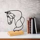 Ukrasna figura Equine, 26x8x17 cm, crna
