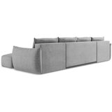 Makamii Svijetlo siva sklopiva kutna garnitura (u obliku slova "U") Leila – | shoptok.hr