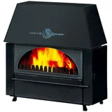 Kamin na drva/ugljen na čvrsto gorivo Rustik