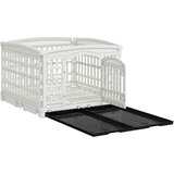  Igraonica za pse s 4 panela 177,5 x 154,5 x 112 cm Plastika | shoptok.hr