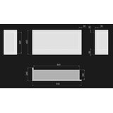  InFire - Crni ugaoni BIO kamin 45x90 cm 3kW | Eponuda.com