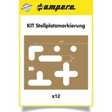 a.m.p.e.r.e Komplet šablon, oznaka parkirnih mest, 12 šablon, karton | Shoptok.si