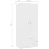 vidaXL Ormar bijeli 80 x 52 x 180 cm od konstruiranog drva | shoptok.hr