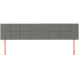  Uzglavlja tamnosiva 180x5x78/88 cm od tkanine | shoptok.hr