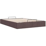 vidaXL Otomanski posteljni okvir brez vzmetnice rjav 140x200 cm blago | Shoptok.si