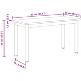  Klupa Staro drvo 80 x 35 x 45 cm Konstruirano drvo | shoptok.hr