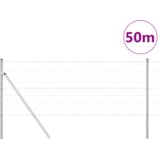 vidaXL Ograja 0.8x50 m Pocinkano jeklo | Shoptok.si