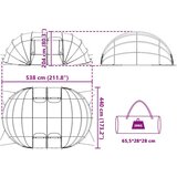 Šator za bazen Plava 538 x 440 x 204 cm | shoptok.hr