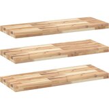  Plutajuće police 3 kom 100x30x4 cm Neobrađeno puno drvo akacije | shoptok.hr