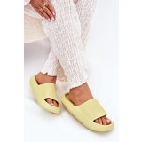 Boto Women's Lightweight Foam Slippers On Thick Sole Lime Querceria | Shoptok.si