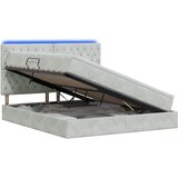  LED krevet za pohranu s madracem Svjetlosiva 160 x 200 cm | shoptok.hr