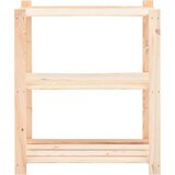 vidaXL Stalak za pohranu s 3 razine 80x38x90 cm od borovine 150 kg | shoptok.hr