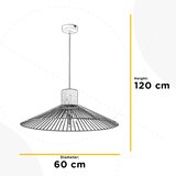 Lesnina XXXL VISEČA NIHALNA SVETILKA 60/60/160 cm E27 | Shoptok.si