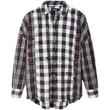 Desigual Bluza 'KATE' antracit siva / svijetlosiva / crvena / prljavo bijela Cijene