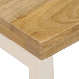  Stolić za kavu 100 x 50 x 35 cm od masivnog drva manga i čelika | shoptok.hr