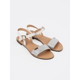 GOODIN White flat sandals with silver strap | Shoptok.si