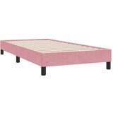 vidaXL posteljni okvir brez vzmetnice roza 90x220 cm žamet, (21828989) | Shoptok.si