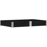 Furnova Vrtno korito črno 150x100 cm trdna borovina, (21920969) | Shoptok.si