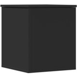 Furnova Škatla za shranjevanje črna 40x42x46 cm inženirski les, (21954051) | Shoptok.si