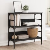 vidaXL Konzolni stol crni 75 x 32 x 75 cm od konstruiranog drva Cijene