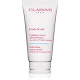 Clarins Fresh Scrub Refreshing Cream Scrub kremasti piling za hranjenje kože in ohranjanje njenega naravnega vlaženja 50 ml | Shoptok.si