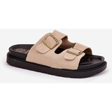Boto Women's Platform Sandals With Buckles Beige Simbes | ePonuda.com