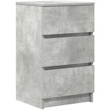  Noćni ormarić s 3 ladice beton siva 39x35x65 cm | shoptok.hr