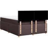 Krevet s oprugama i madracem tamnosmeđi 160x200 cm tkanina | shoptok.hr