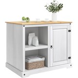  Kuhinjski kolica 2 pcs Bijela i vosak od meda Čvrsta bor | Eponuda.com