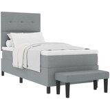  s opruga kutije Svijetlo siva 90 x 200 cm tkanina | shoptok.hr