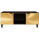 vidaXL Kava Stol Crna i zlatna 100 x 54 x 40 cm masivno drvo manga | shoptok.hr