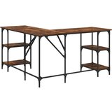  Radni stol boja dimljenog hrasta 139x139x75cm konstruirano drvo | Eponuda.com