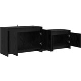  TV komoda 147 x 35 x 50 cm Crni hrast Prerađeno drvo | shoptok.hr