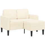 SOFA 2-sjed s ležaljkom u obliku slova L krem 125 cm lan Cijene