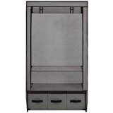 282460 Wardrobe Grey 87x49x159 cm Fabric | shoptok.hr
