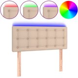  LED uzglavlje boja cappuccina 100 x 5 x 78/88cm od umjetne kože | shoptok.hr