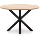 Kave Home Črna/v naravni barvi okrogla jedilna miza ø 120 cm Argo – Cene