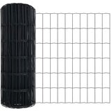 vidaXL Evropska ograja Siva 0.8 x 25 m PVC prevlečen železo, (5000095248) | Shoptok.si