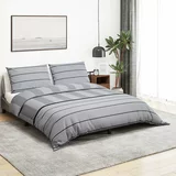  Set posteljine za poplun sivi 140 x 200 cm pamučni200x200