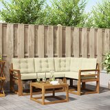  Set vanjskih sofa 5 kom. Prirodna i krem | shoptok.hr