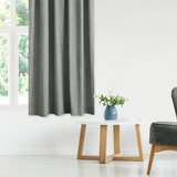  Curtain MILANA color gray style classic transparent wave tape 7 cm chenille 220x245 HOMEDE | shoptok.hr