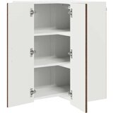 vidaXL Stenska kuhinjska omarica s polico Rjav hrast 57 x 57 x 80 cm | Shoptok.si