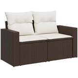  9-dijelni set vrtnih sofa s jastucima poliratan smeđi | shoptok.hr