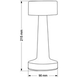  led prigušiva dodirna stona lampa simply LED/5V 800 mah sjajni hrom | Eponuda.com