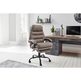 MID.YOU PISARNIŠKI STOL kovina, umetna masa, tekstil siva, črna | Shoptok.si