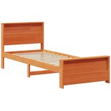  Krevetna konstrukcija Vosak smeđa 80 x 200 cm Masivna borovina | shoptok.hr