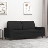 vidaXL Dvosjed od tkanine crni 140 cm Cijene