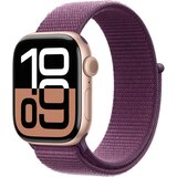 Apple watch series 10 gps + cellular 42mm rose gold aluminium case with plum sport loop" Cijene