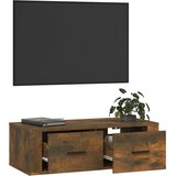 Viseći TV ormarić boja hrasta 80 x 36 x 25 cm konstruirano drvo | shoptok.hr