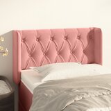 Uzglavlje s ušima ružičasto 83x16x78/88 cm baršunasto | shoptok.hr